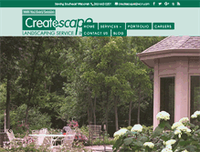 Tablet Screenshot of createscapelandscaping.com